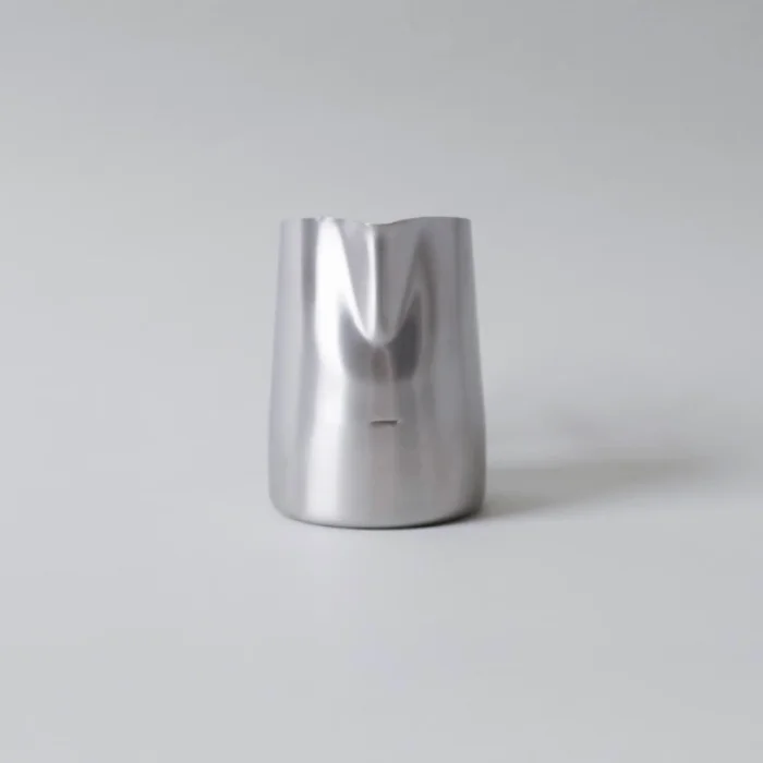 15oz WPM Brushed Steel Pitcher with Round Spout Front 15oz WPM Brushed Steel Pitcher with Round Spout