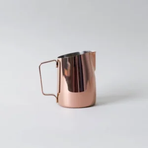 15oz WPM Latte Art Pitcher with Round Spout in Titanium Rose Gold 15oz WPM Titanium Rose Gold Pitcher with Round Spout