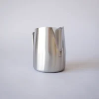 22oz WPM Brushed Steel Pitcher with Wide Spout Front 22oz WPM Brushed Steel with Wide Spout