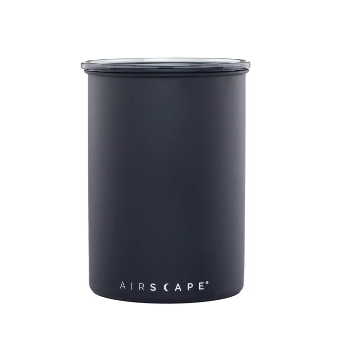 Airscape Classic Stainless Steel 7 Canister Matte Black
