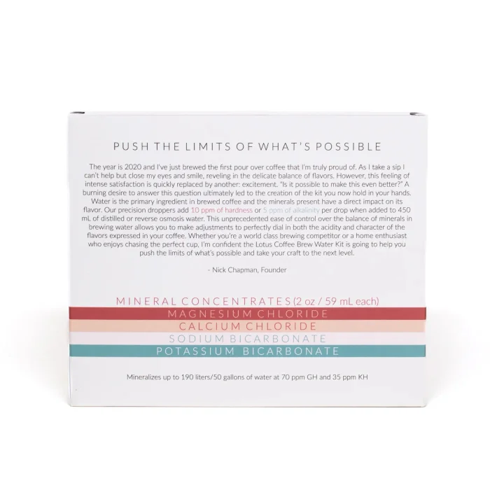 Lotus2 Lotus Coffee Brew Water Kit