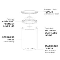 Airscape Classic Stainless Steel Canister 4"