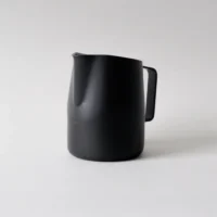 WPM 22oz Matte Black side front 22oz WPM Pitcher with Wide Spout in Matte Black