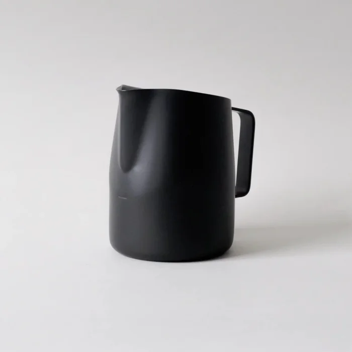 WPM 22oz Matte Black side front 22oz WPM Pitcher with Wide Spout in Matte Black